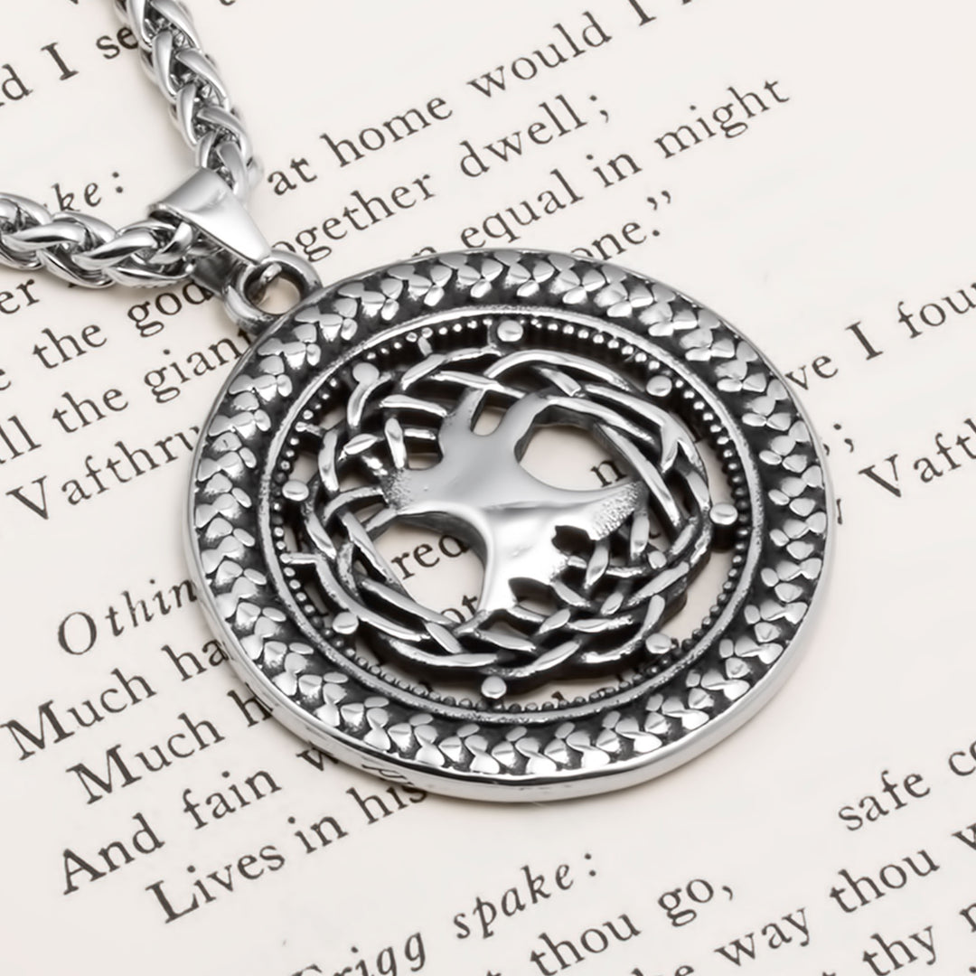 Yggdrasil Viking Pendant Necklace 316L Stainless Steel