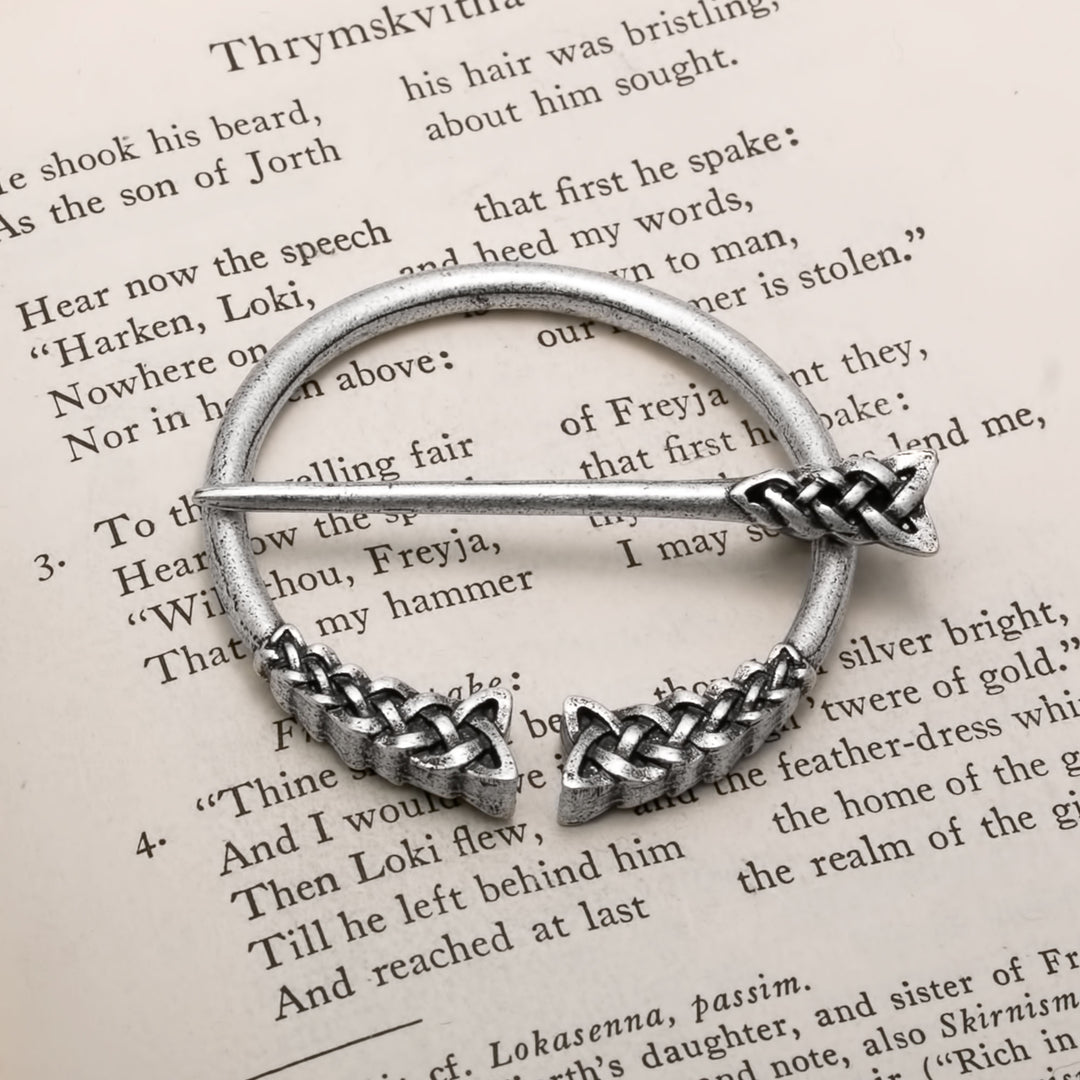 Viking Dragon Plait Borre Fibula Brooch