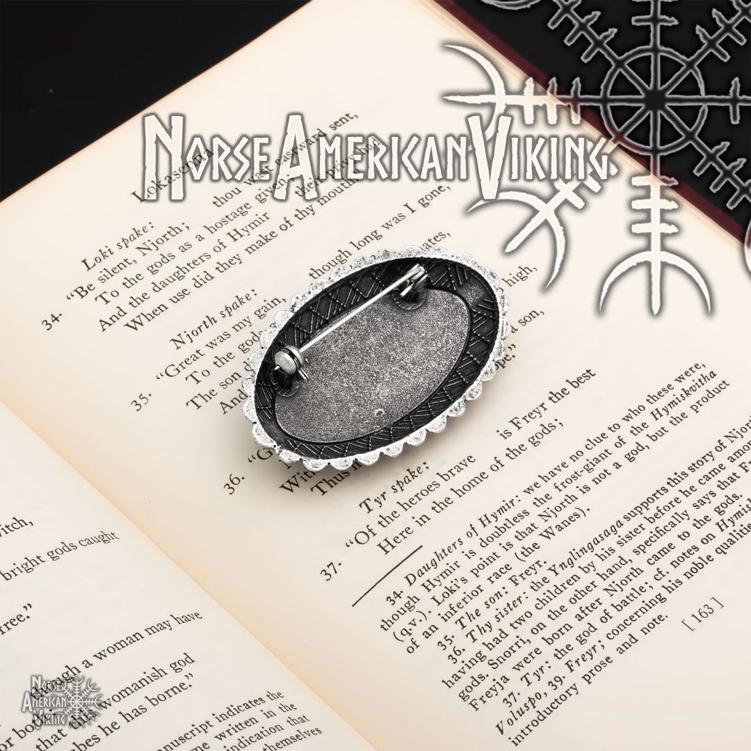 Raven Viking Brooch Zinc Alloy
