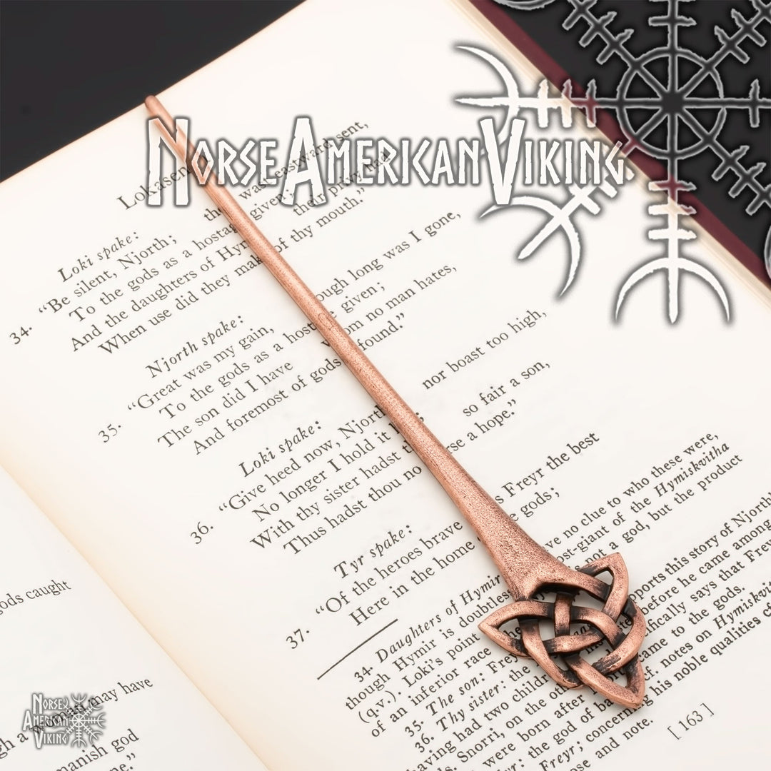 Trinity Knot Hair Stick Copper Tone Zinc Alloy - view 6