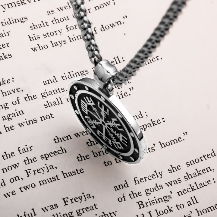 Vegvisir Viking Pendant Necklace 316L Stainless Steel