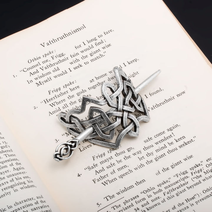 Viking Norse Celtic Knot Hair Pin Silver
