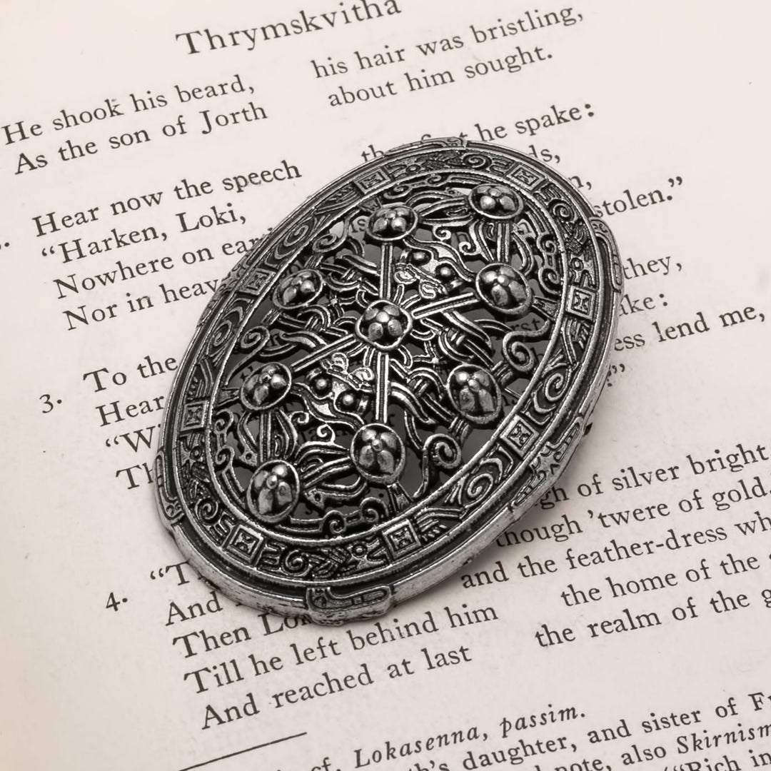 Viking Broa Oval Tortoise Fibula Brooch