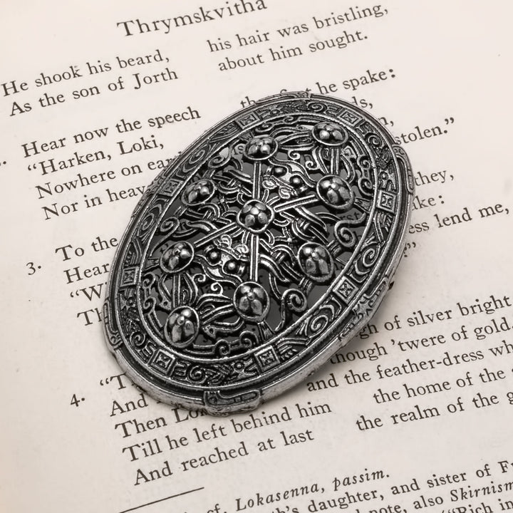 Viking Broa Oval Tortoise Fibula Brooch