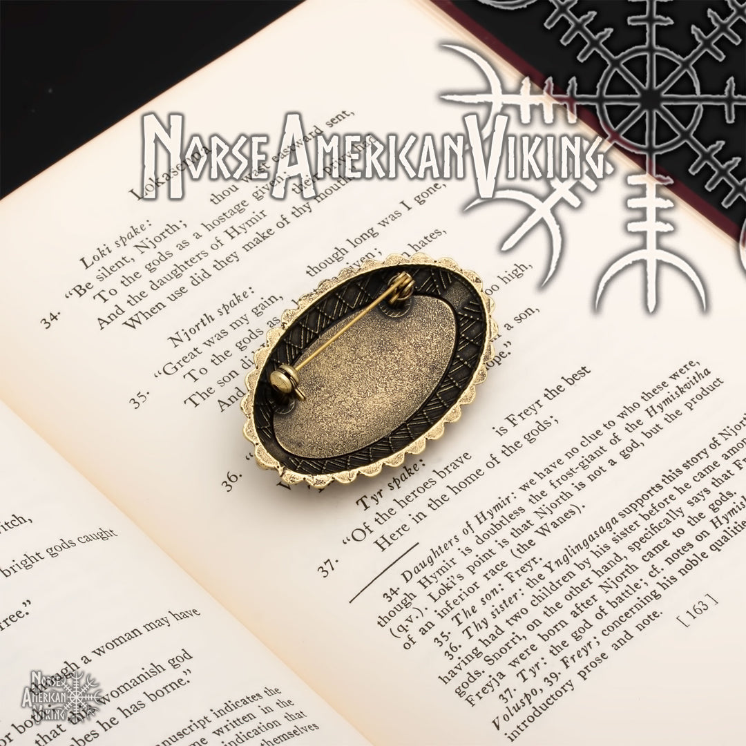Raven Viking Brooch Zinc Alloy