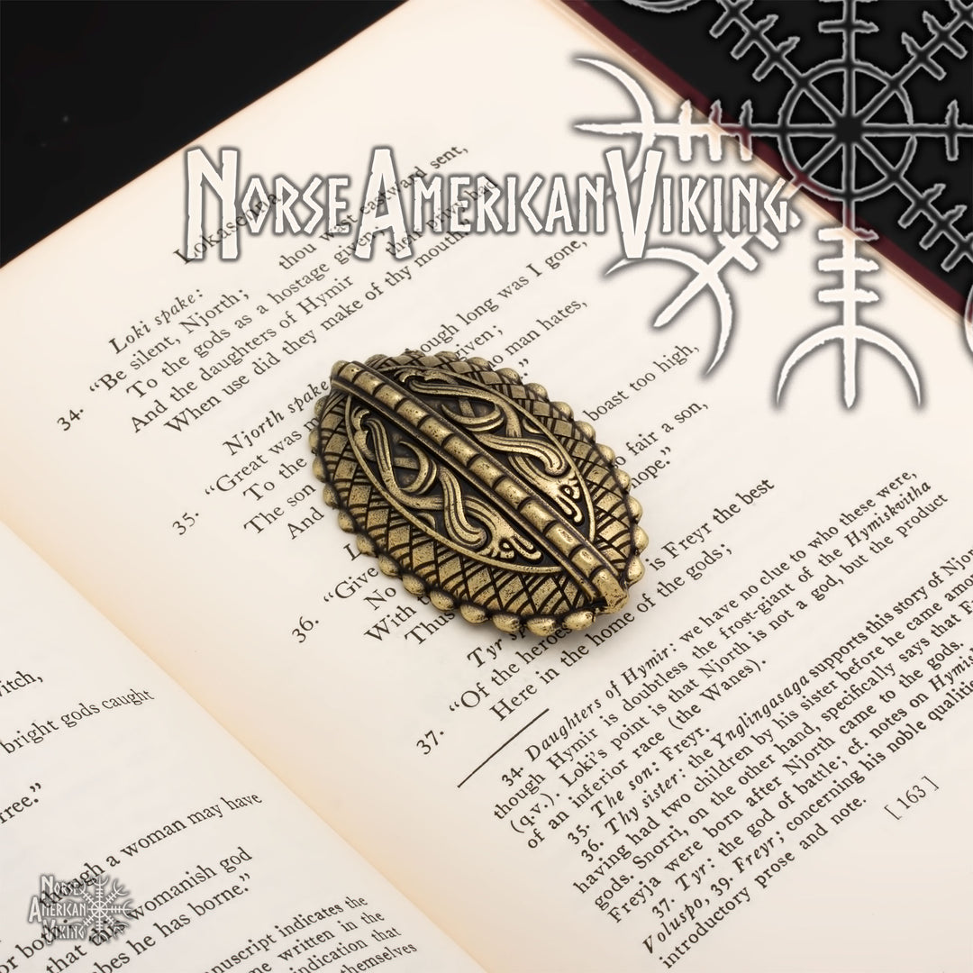 Raven Viking Brooch Zinc Alloy