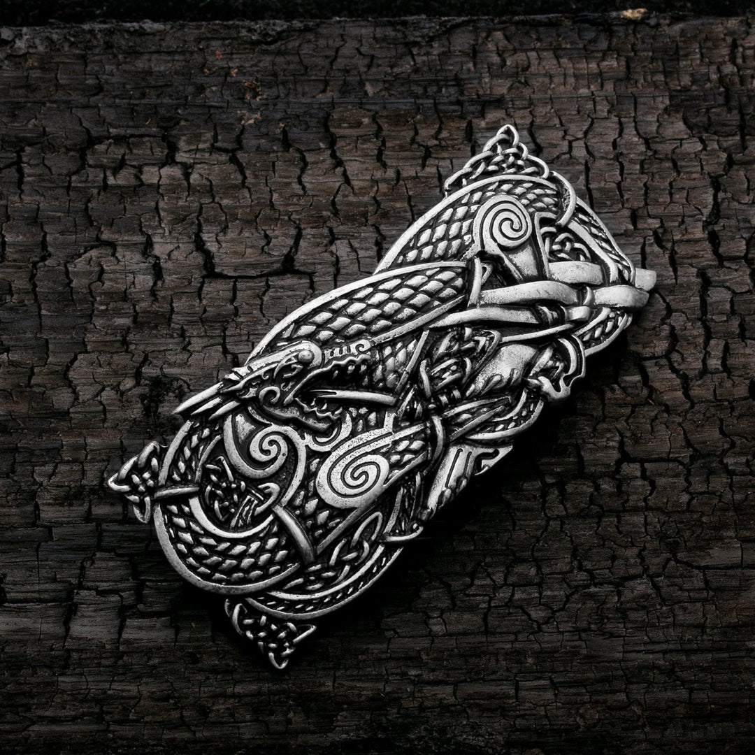 Celtic Dragon Knot Style A Hair Barrette Zinc Alloy