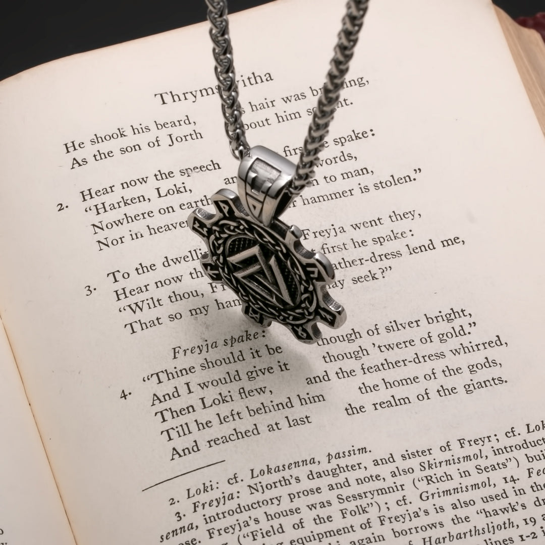 Valknut Viking Pendant Necklace 316L Stainless Steel