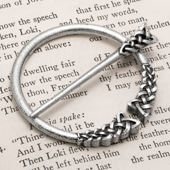 Viking Dragon Plait Borre Fibula Brooch