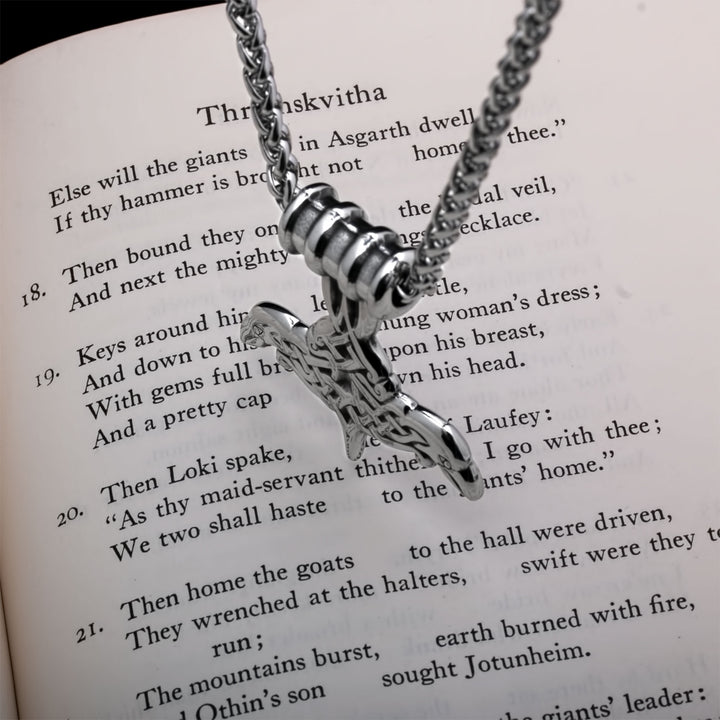 Mjolnir Viking Pendant Necklace 316L Stainless Steel