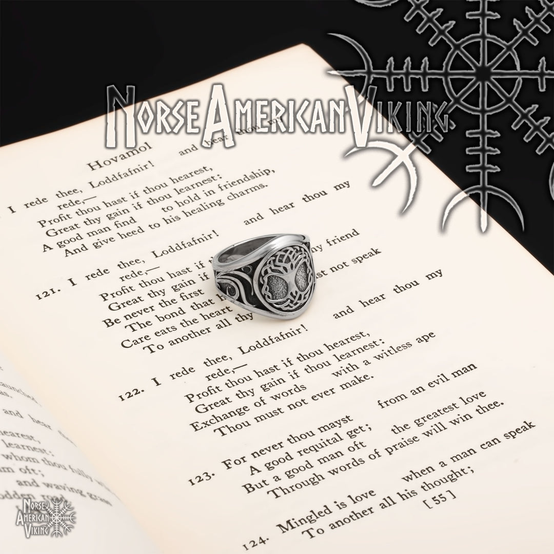 Viking Yggdrasil Ring 316L Stainless Steel Size 7
