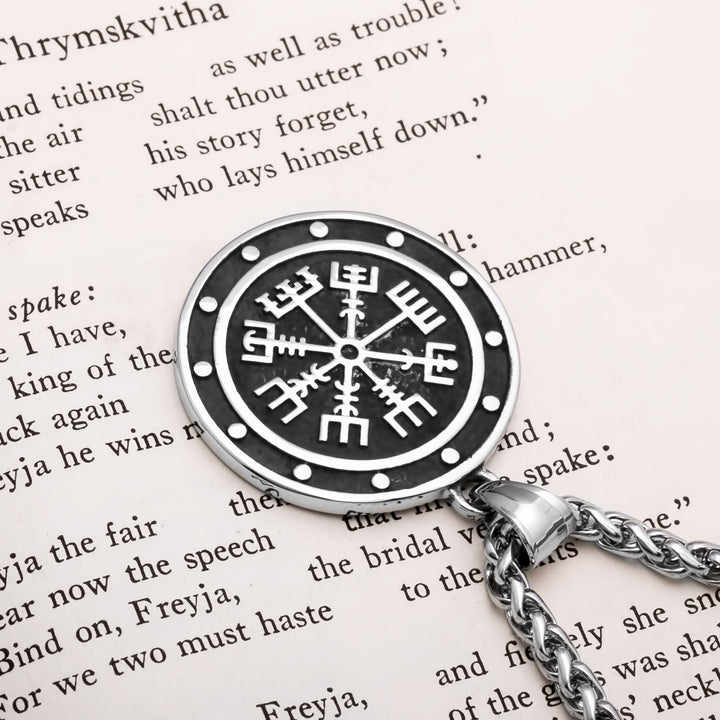 Vegvisir Viking Pendant Necklace 316L Stainless Steel
