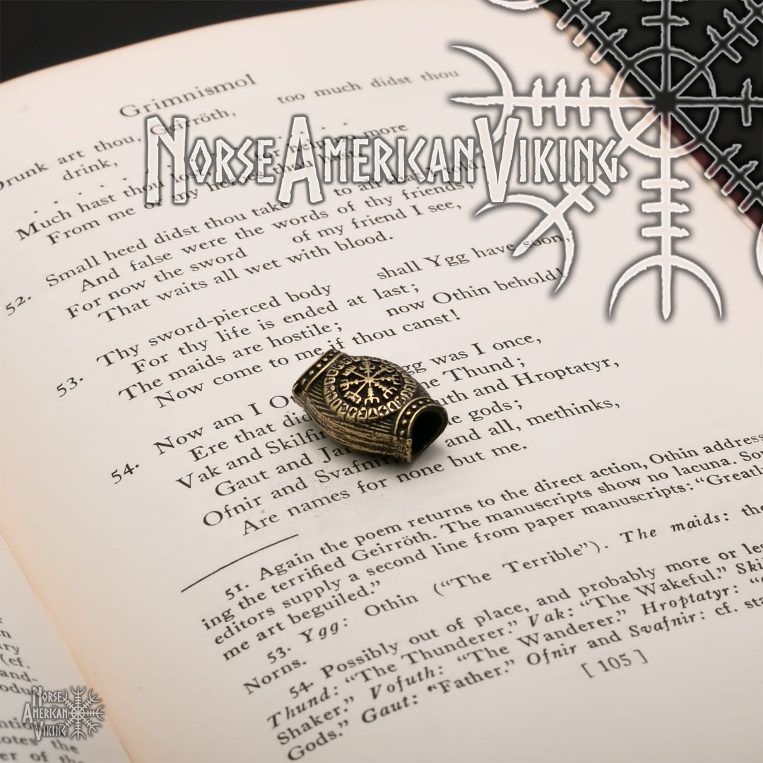 Viking Circles Beard Hair Jewelry Bead