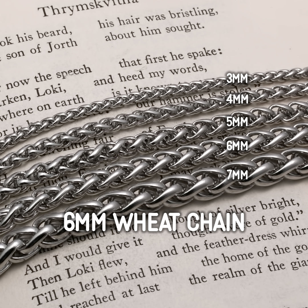 6mm Wheat Stainless Steel Chain (18)