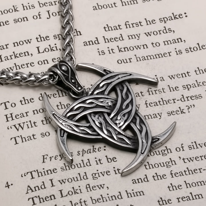 Celtic Trinity Knot Viking Pendant Necklace 316L Stainless Steel