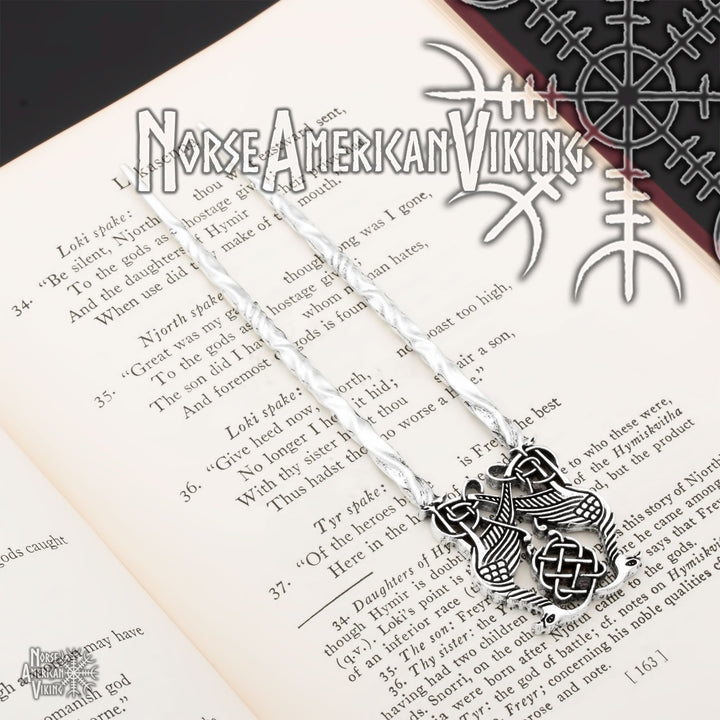 Viking Norse Knot Double Hair Stick Zinc Alloy - view 5