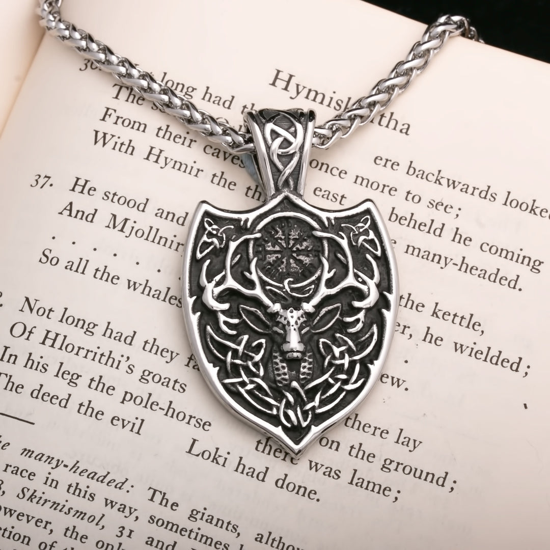 Vegvisir Viking Pendant Necklace 316L Stainless Steel