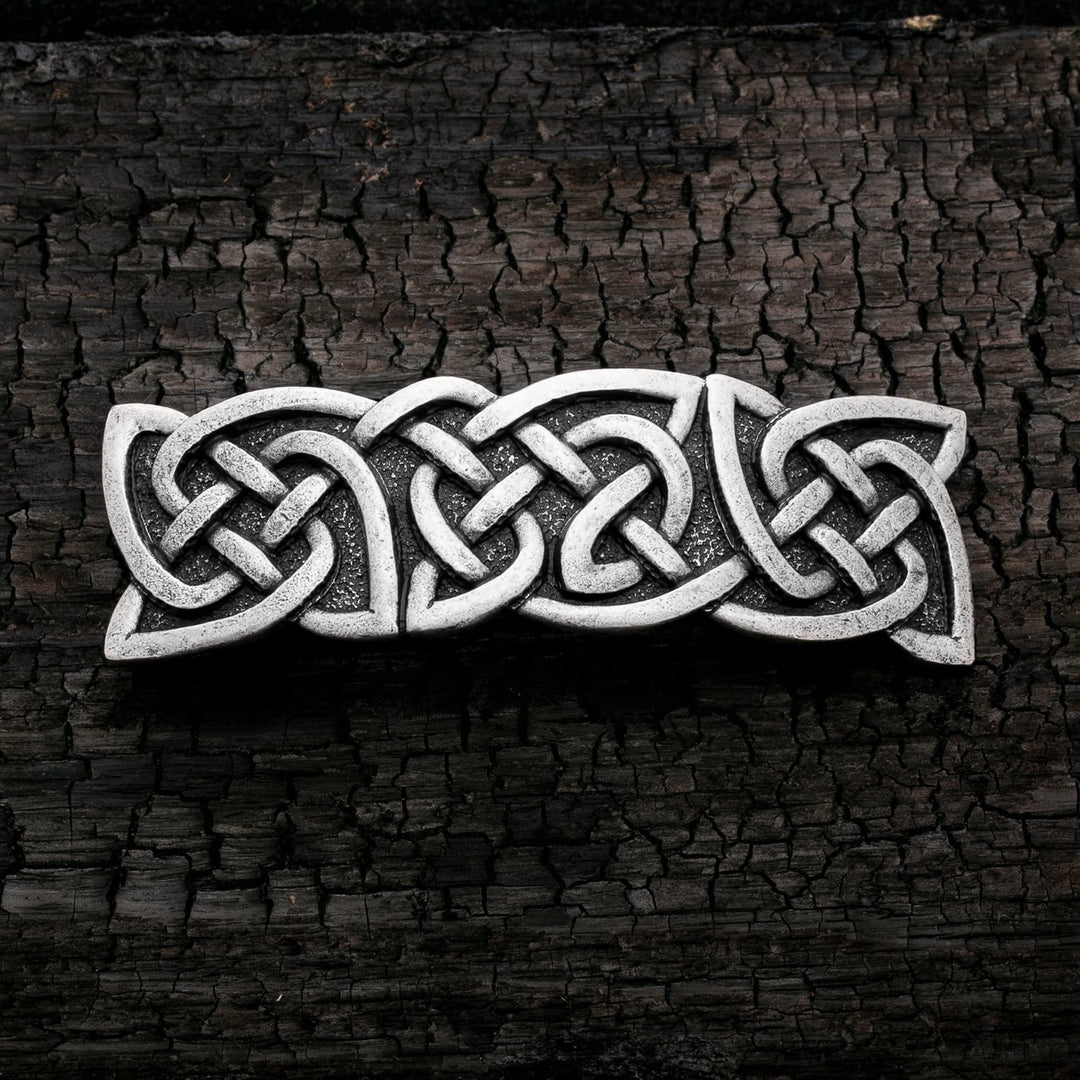 Celtic Knot Plait Style C Hair Barrette Zinc Alloy