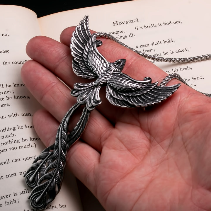 Phoenix Viking Pendant Necklace 316L Stainless Steel