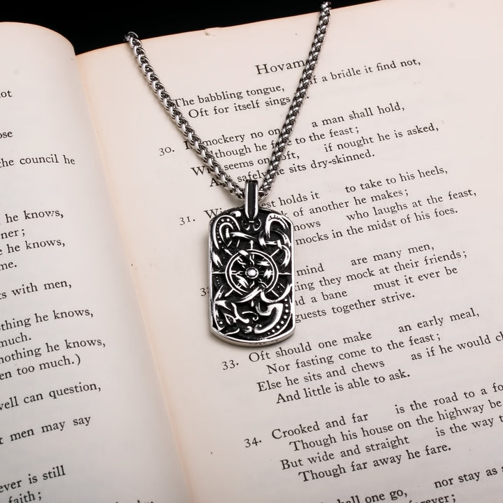 Helmet Viking Pendant Necklace 316L Stainless Steel