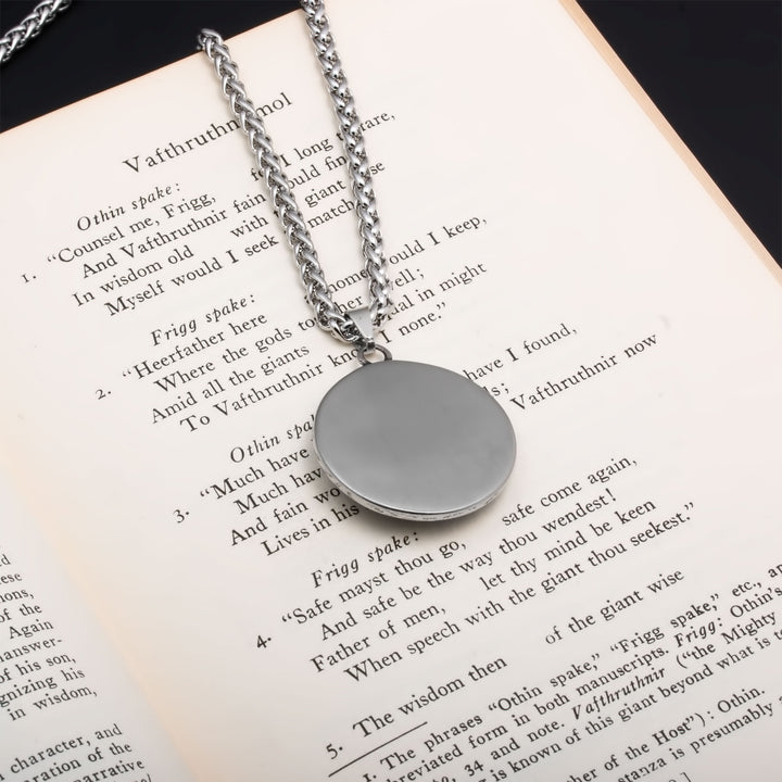 Elder Futhark Rune Viking Pendant Necklace 316L Stainless Steel