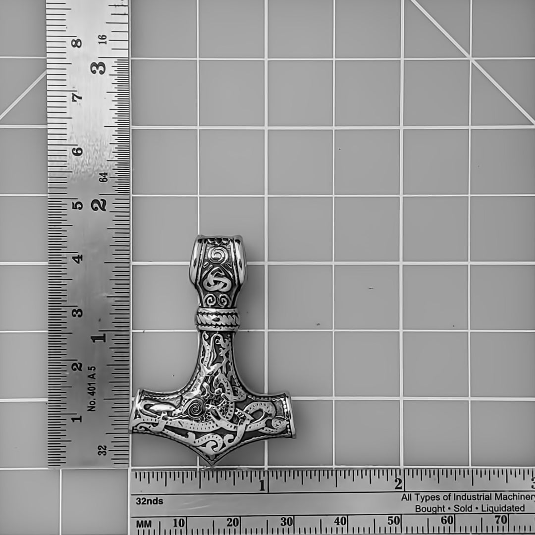 Mjolnir Original Viking Pendant Necklace 316L Stainless Steel - view 6