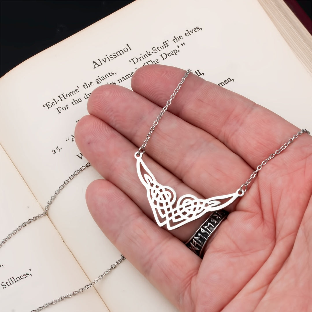 Celtic Guinevere Knot Pendant Necklace 316L Stainless Steel Viking