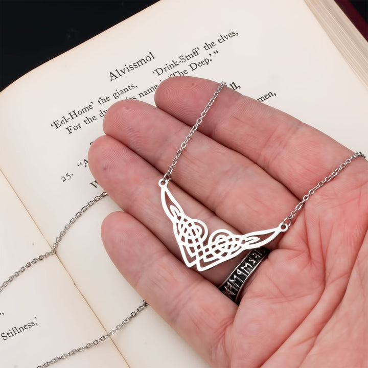 Celtic Guinevere Knot Pendant Necklace 316L Stainless Steel Viking