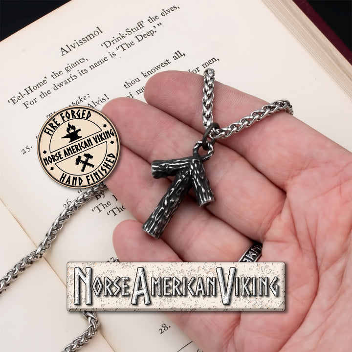 Viking Rune Tiwaz Stainless Steel Pendant Necklace