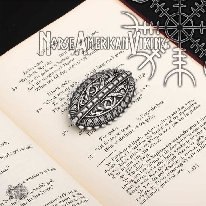 Raven Viking Brooch Zinc Alloy