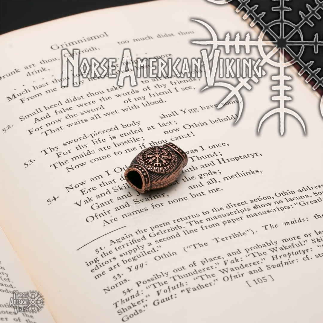 Viking Circles Beard Hair Jewelry Bead