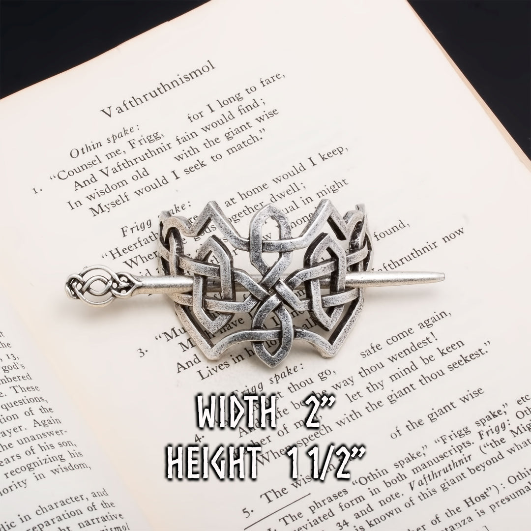 Viking Norse Celtic Knot Hair Pin Silver