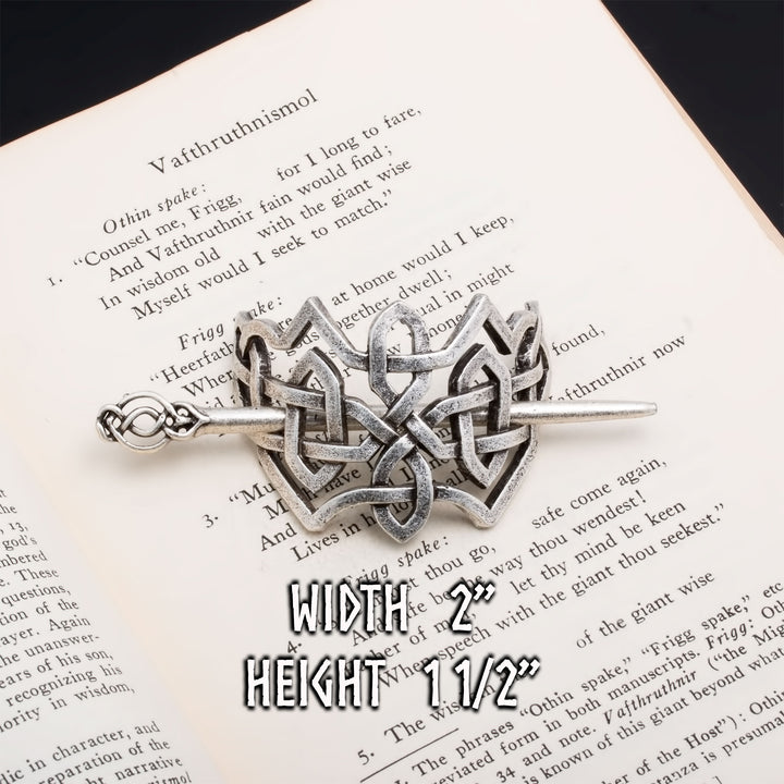 Viking Norse Celtic Knot Hair Pin Silver