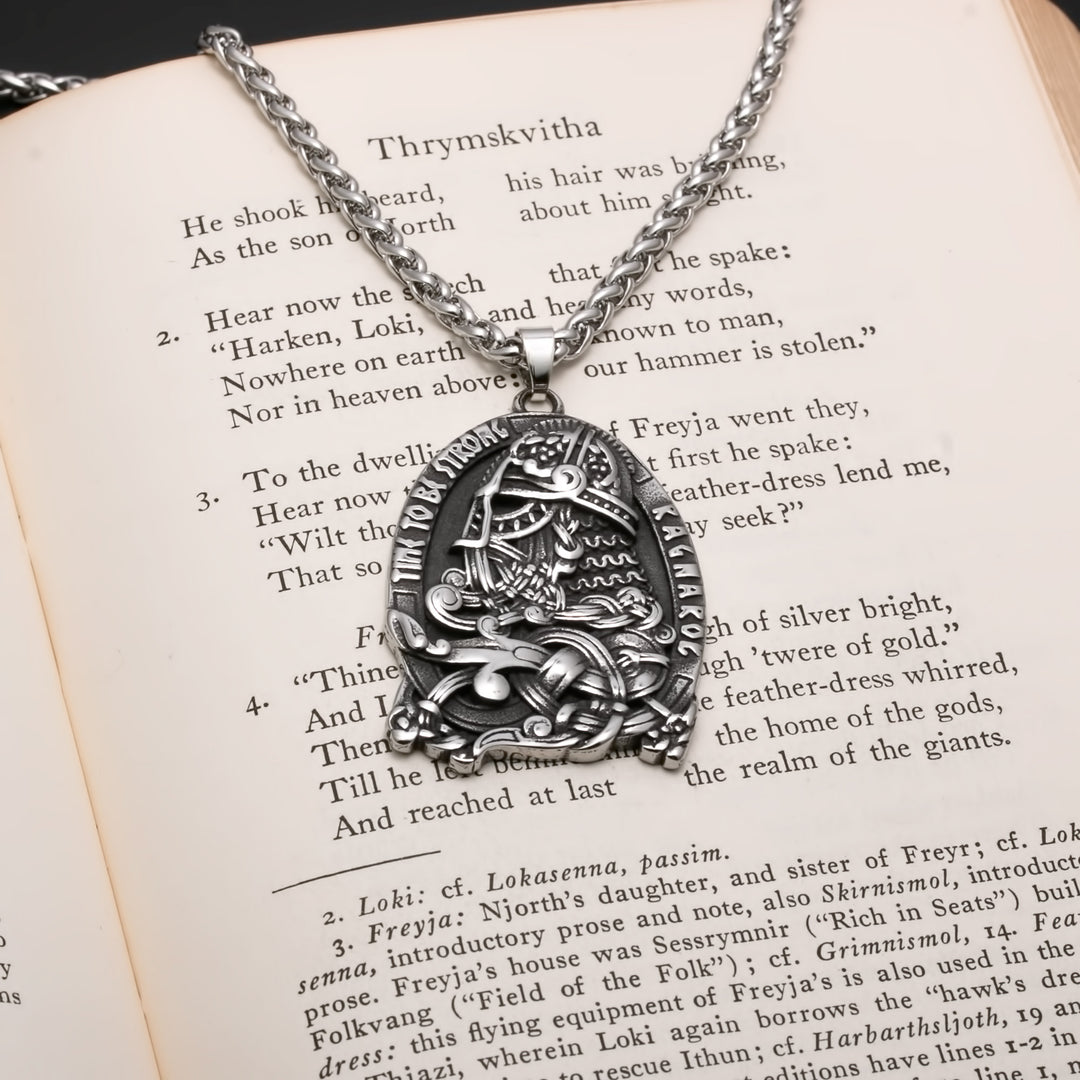 Odin Viking Pendant Necklace 316L Stainless Steel