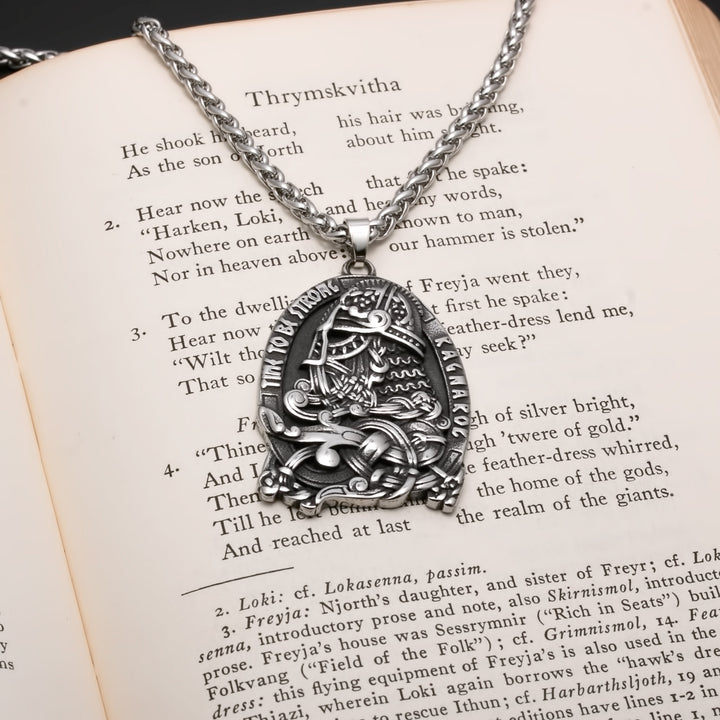 Odin Viking Pendant Necklace 316L Stainless Steel