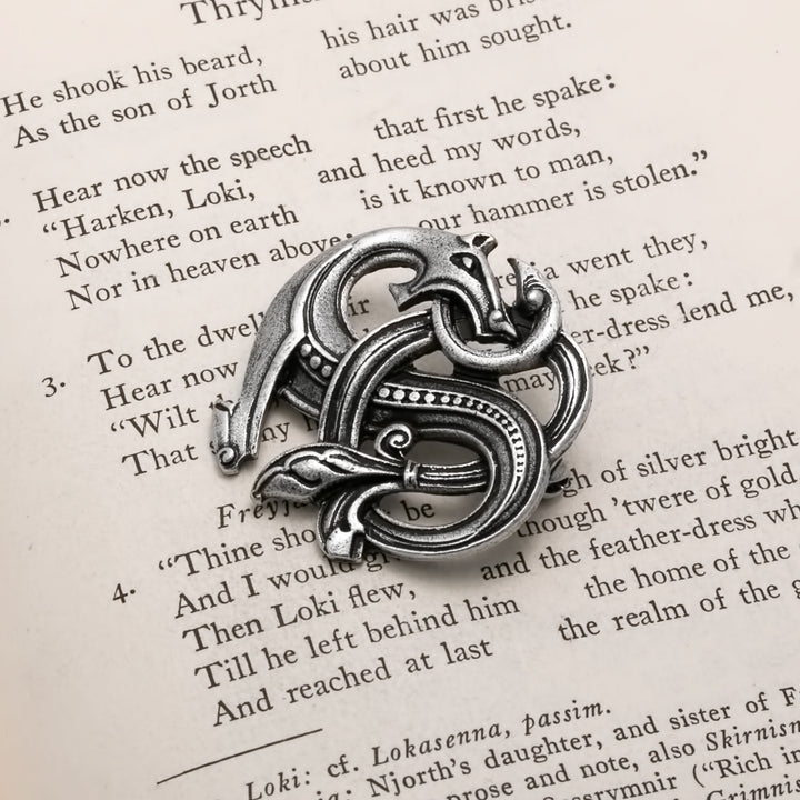 Viking Dragon Oseberg Fibula Brooch
