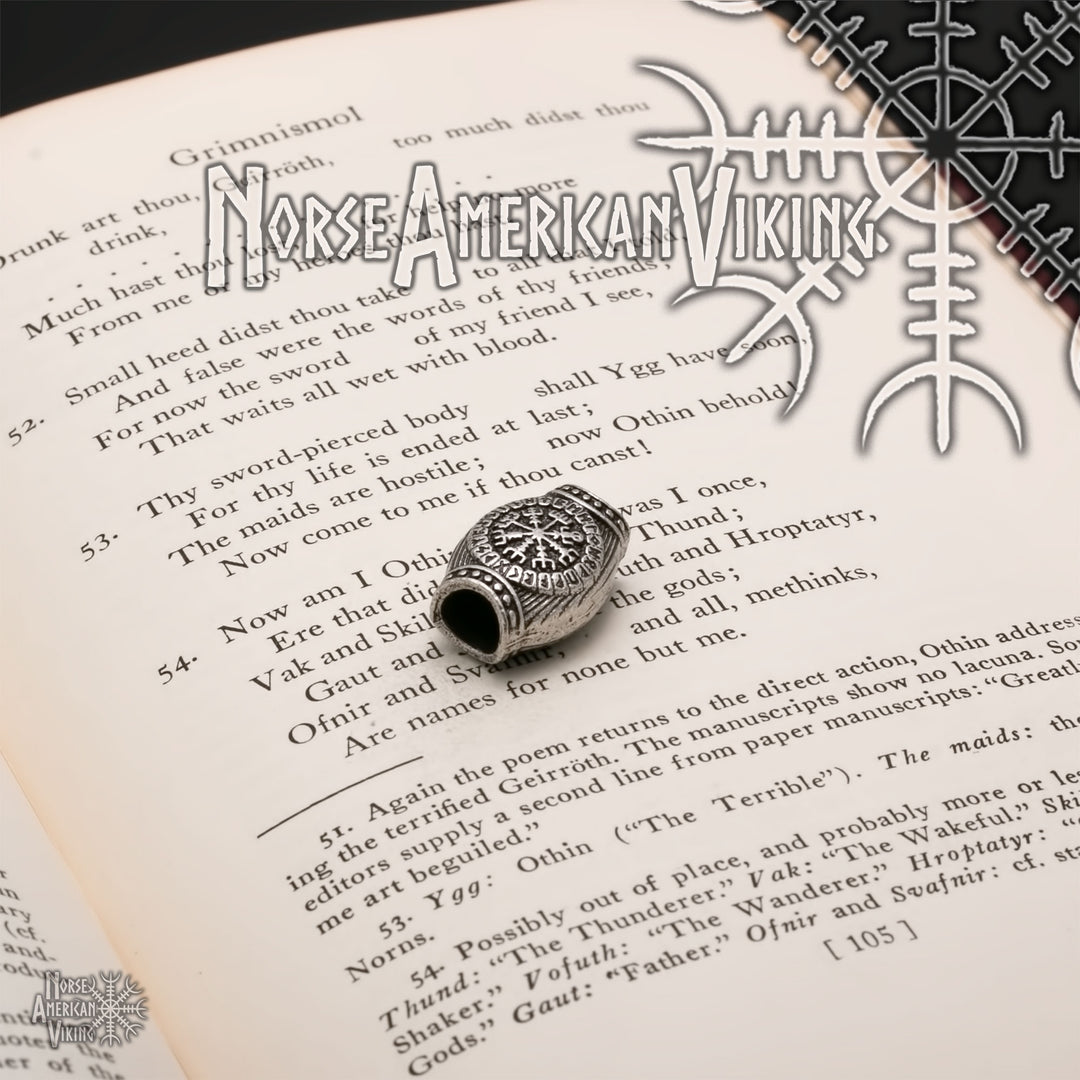 Viking Circles Beard Hair Jewelry Bead