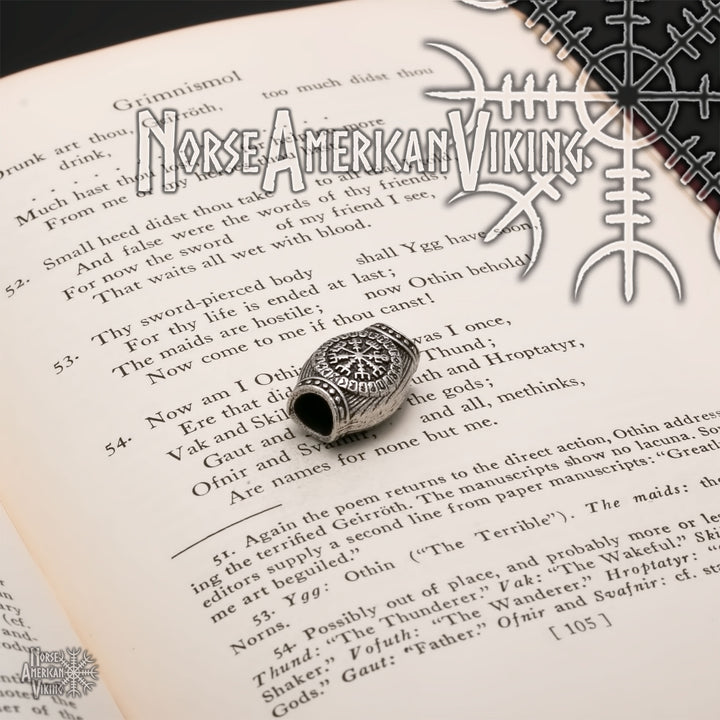 Viking Circles Beard Hair Jewelry Bead