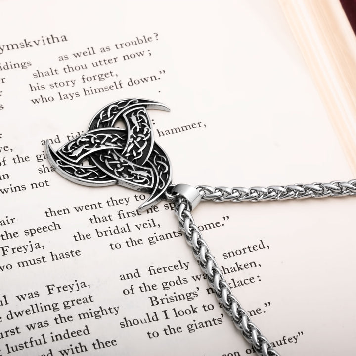 Celtic Trinity Knot Viking Pendant Necklace 316L Stainless Steel