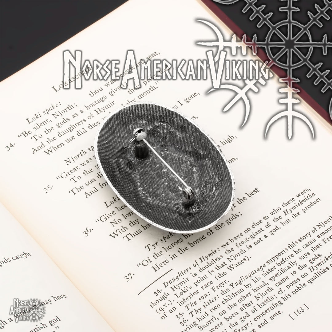 Oval Viking Brooch Zinc Alloy