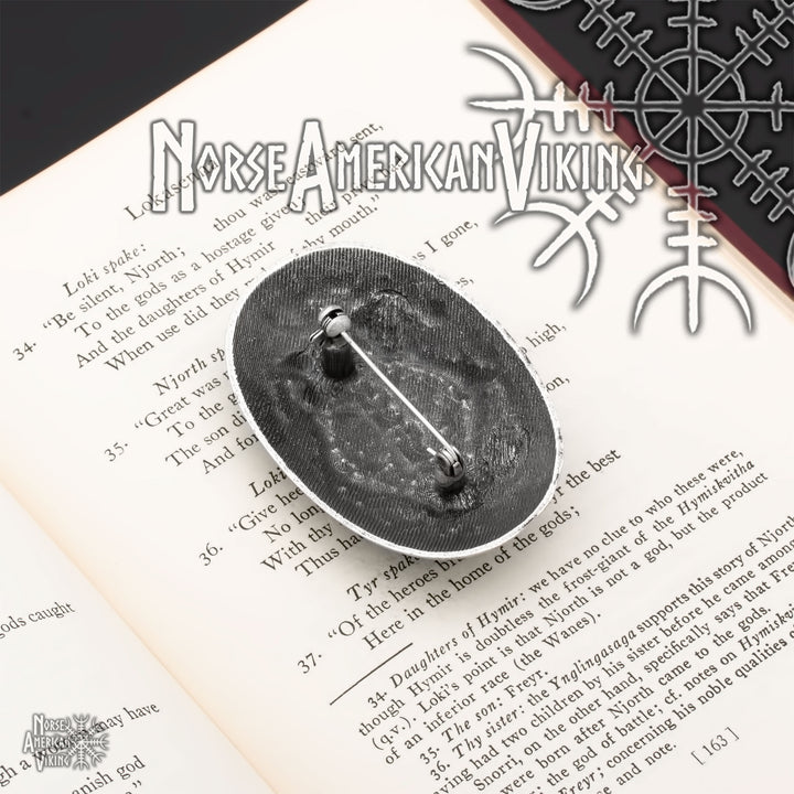 Oval Viking Brooch Zinc Alloy