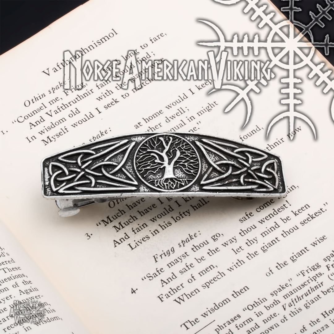 Viking Norse World Tree Yggdrasil Hair Barrette