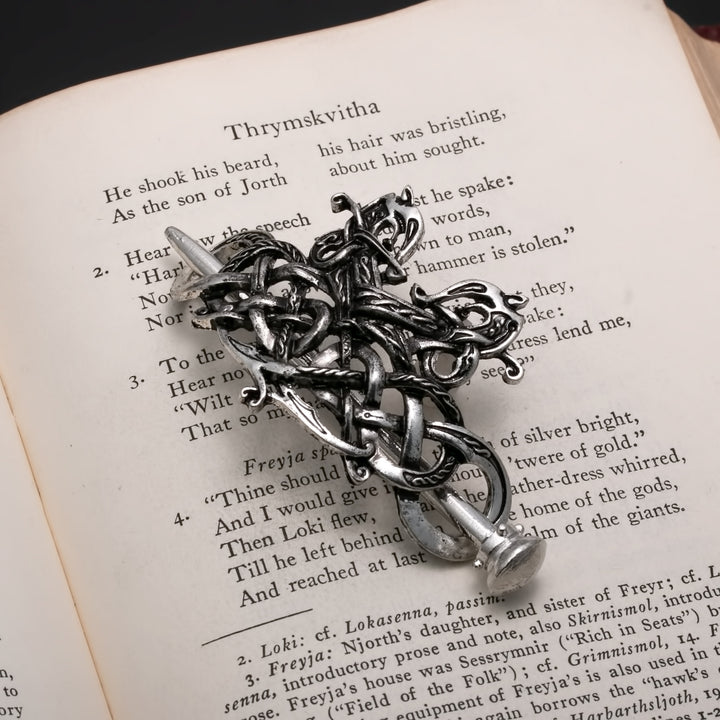 Celtic Dragon Infinity Style D Hair Pin Zinc Alloy - view 4
