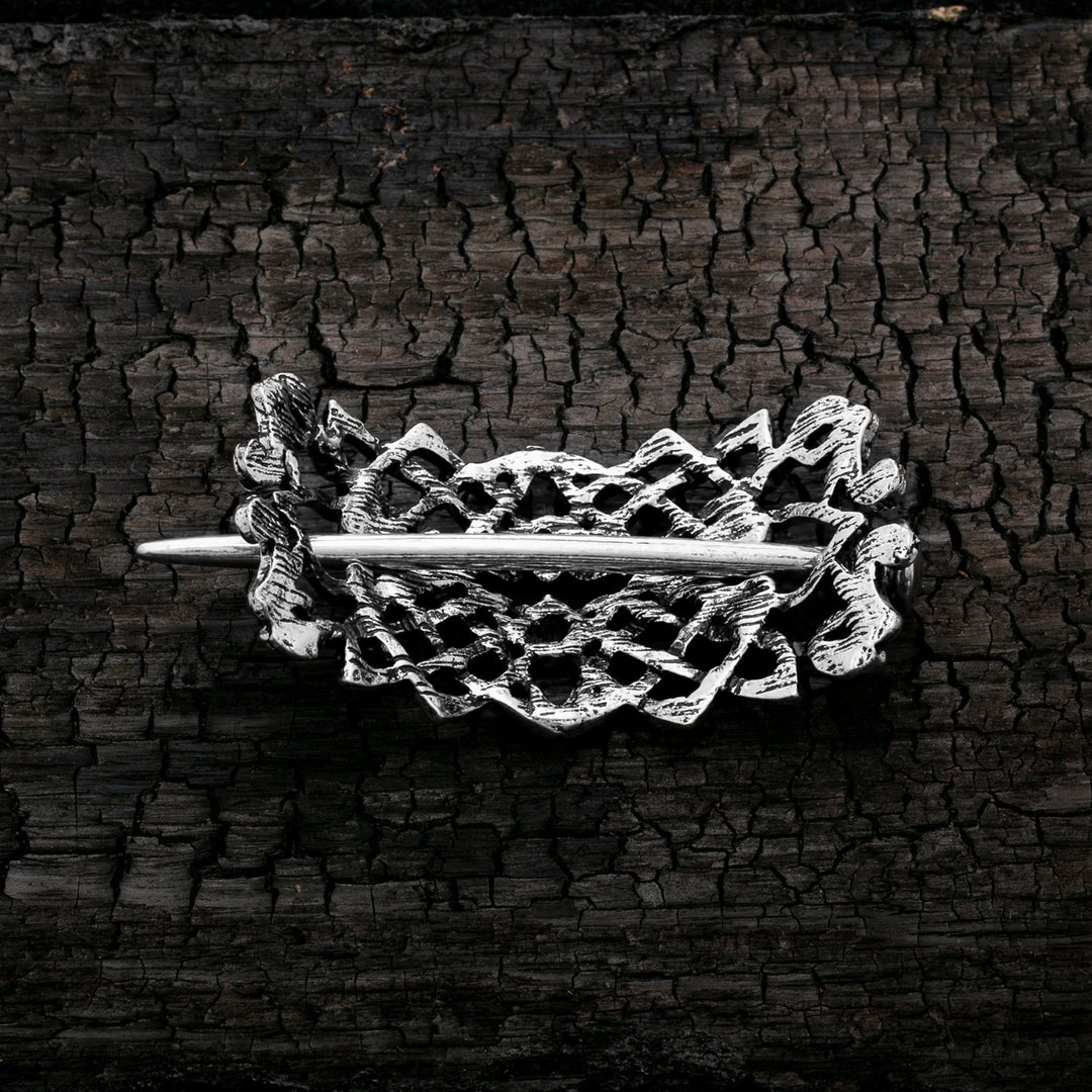 Celtic Thistle Thorns Hair Pin Zinc Alloy - view 3