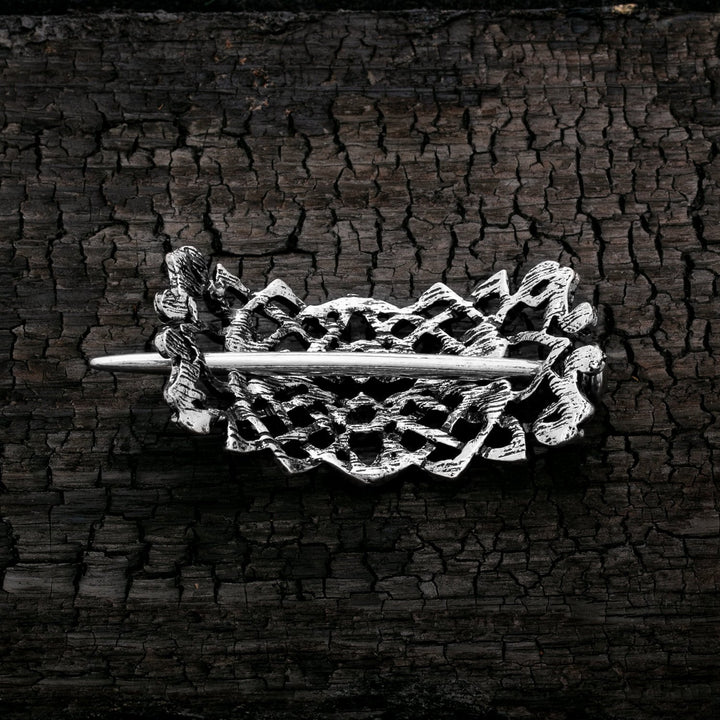 Celtic Thistle Thorns Hair Pin Zinc Alloy - view 3