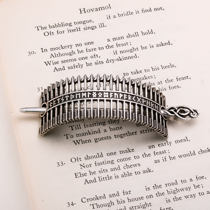 Elder Futhark Rune Viking Hair Pin Zinc Alloy