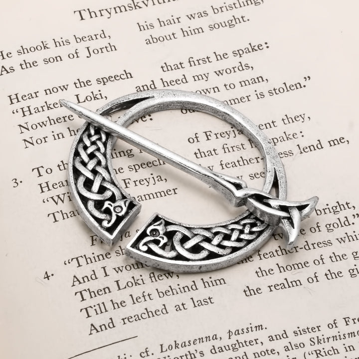 Viking Dragon Plait Borre Fibula Brooch