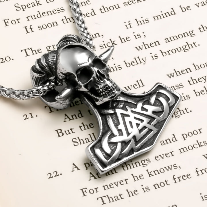 Valknut Viking Pendant Necklace 316L Stainless Steel