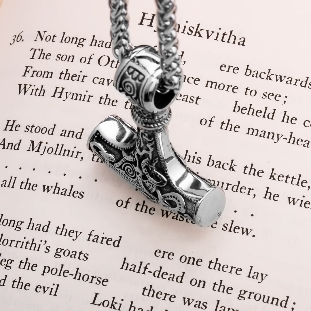 Mjolnir Original Viking Pendant Necklace 316L Stainless Steel - view 5