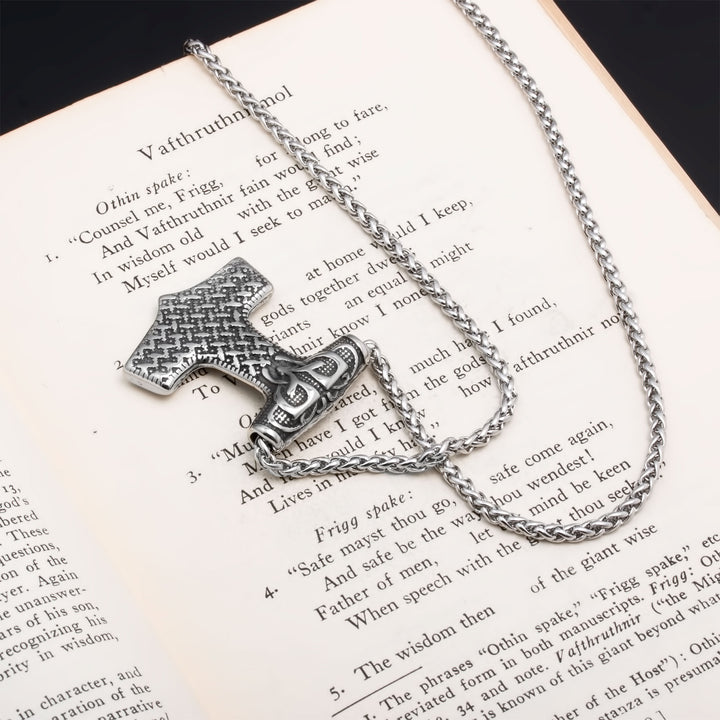 Mjolnir Viking Pendant Necklace 316L Stainless Steel